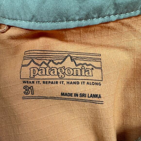 Patagonia Shorts Mens 31 Orange Home Waters Hybrid Athletic Ripstop Beach Active - Picture 3 of 12